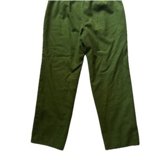 talbots petite Size 10 Green Lined Wool Pants 30 X  27 Vintage - Picture 7 of 7